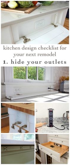 the kitchen design checklist for your next remodel 1 hide your outlets