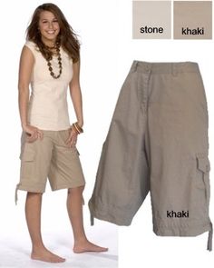 We've scoured the stores to find you this season's best knee-length shorts – just in time for that delicious spring weather. Knee Length Shorts Outfits, Knee Length Shorts For Women, Long Shorts For Women, Cargo Pants Summer, Honeymoon Fashion, Cargo Shorts Outfit, Tall Women Fashion, Lds Living, Style Analysis