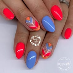 Summery Nails, Nails Only, Get Nails, Rainbow Nails, Fabulous Nails, Fancy Nails, Short Acrylic Nails, Creative Nails, Trendy Nails