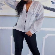 Corset Hoodie Sweatshirt “Boutique Items Are Non-Negotiable”!! Cozy Stretch Tops For Streetwear, Corset Hoodie, Crossover Sweater, Light Grey Hoodie, Funnel Neck Hoodie, Boutique Items, Half Zip Hoodie, Jogging Suit, Grey Crewneck