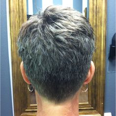 Back is graduated and top is texturized Pixie Hair, Mom Hairstyles, Very Short Hair, Haircut And Color, Pixie Haircuts