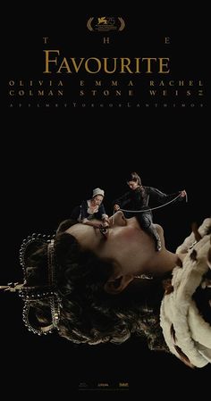 a movie poster for the film favourite with two people on top of a woman's head