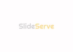 the slide serve logo is shown in yellow and black on a white background with an orange stripe