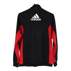 Description:Vintage Age 15-16 black Adidas track jacket, fits x-large.GENDER: boys CONDITION: very good.STYLE: track jacketERA: 1990sCOLOUR: blackFABRIC: polyester Black Hooded Track Jacket With Three Stripes Branding, Black Long Sleeve Track Jacket For Training, Adidas Logo Black Sports Outerwear, Black Adidas Track Jacket For Winter, Black Sportswear Track Jacket With Three Stripes, Winter Adidas Track Jacket In Black, Winter Adidas Black Track Jacket, Black Long Sleeve Track Jacket With Adidas Logo, Black Track Jacket For Winter Sports Events