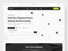 an image of a website page with the words find your shipment items quickly and accurately