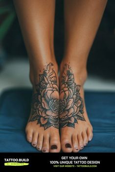 Unique Ladies Foot Tattoo Inspirations for Your Next Ink Adventure Side Foot Tattoos, Side Body Tattoos, Calf Tattoos For Women, Calf Tattoo, Next Tattoo