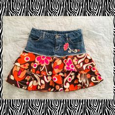 Mary Kate & Ashley Floral Girls Jeans Skirt Nwt Sz 12 Get Your Spring On Flirty And Cute Jeans Skirt. Multicolor Skirt Allows You To Choose And Wear Any Color Top With It. Y2k Style Bottoms For School In Spring, Y2k Style Skirt For School In Spring, Playful Fitted Blue Skirt, Multicolor Spring Skirt For School, Multicolor Skirt For School In Spring, Cute Fitted Multicolor Skirt, Mary Kate Ashley, Multicolor Skirt, Floral Jeans