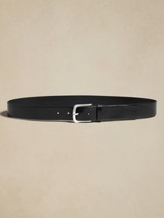 Matteo Leather Belt | Banana Republic Casual Leather Belt Buckles For Workwear, Casual Leather Belt Buckles For Everyday, Casual Leather Belts And Suspenders, Casual Leather Belt For Business, Casual Leather Belts For Business, Old Money Belt, Money Belt, Vintage Black Dress, Black Leather Belt