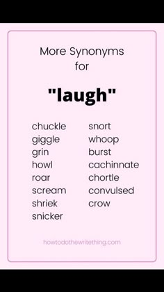 a pink poster with the words laugh in different languages