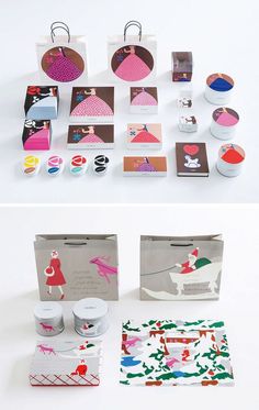 the packaging is designed to look like it has been made from paper and other items