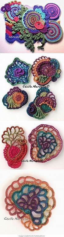 crocheted doily patterns and instructions on how to use them in your project