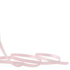 a roll of pink satin ribbon on a white background with the word love written across it