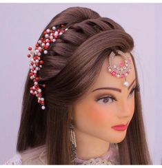 Open Hairstyle, Hair Aesthetics, Easy Party Hairstyles, Feminine Hairstyles, Hairstyles Design, Hair Color Underneath, Traditional Hairstyle, Hair Color Caramel