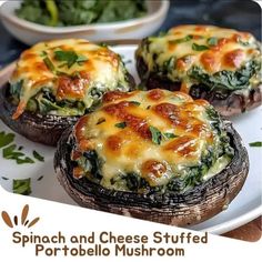 DAILY DIABETIC RECIPES | Spinach and Cheese Stuffed Portobello Mushroom | Facebook