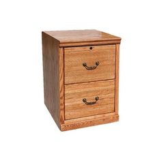 two drawers are shown with one drawer open and the other closed, both have handles on each side