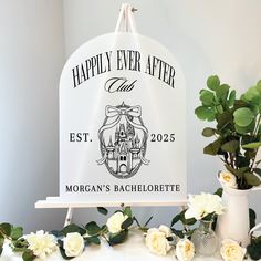 there is a sign that says happily ever after