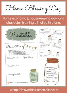 printable home blessing cards with mason jar