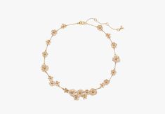 Fleurette Statement Necklace | Kate Spade New York Buy Yourself Flowers, Gold Designs, City Vibe, How To Make Necklaces, Nature Prints, Gold Design, Kate Spade New York, Jewelry Sales, Kate Spade