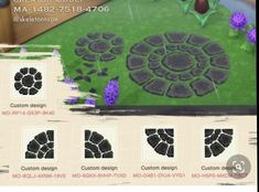 an image of a screen shot of the game's garden design and how to use it