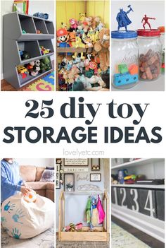 25 diy toy storage ideas that are great for kids to use in their playroom