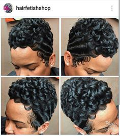 Short Curls For Black Women, Moose Hairstyles, Pixie Cut Quick Weave Black Women, Quick Weave Black Women, Pixie Cut Quick Weave, Short Hair For Black Women, Curls For Black Women, Curls On Short Hair, Finger Waves Short Hair