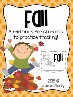 a fall book for students to practice tracking