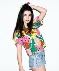 Mixed Fruit T-Shirt Lazy Oaf - 12€ Fruit Clothes, Fruit Shirt, Fashion Vibes, Printed Tshirt, Lazy Oaf, Cute Lazy Outfits, Lazy Outfits, Tropical Party, Mixed Fruit