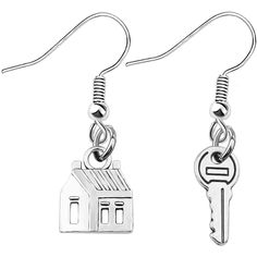 PRICES MAY VARY. Material: alloy, it is lead free and nickel free. Measure: house charm: 1.7cm (0.67") * 1.4cm (0.55"), key charm: 2cm (0.79") * 0.9cm (0.35"). The realtor earrings will arrive in a pretty bag ready to be given as a spooky gift for home seller, real estate agents, realtor, homeowner or salesman. It is a good thank you gift for an amazing realtor. Home is where the heart is. A place to cherish and make memories that will last a lifetime. Thank you for helping us find ours! Appreci Spooky Gifts, Asymmetrical Earrings, House Keys, Pretty Bags, Real Estate Agents, Girls Jewelry, Where The Heart Is, Estate Agents, Coffee Travel