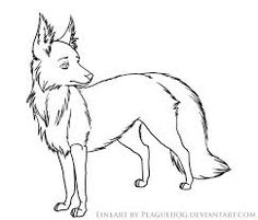 a black and white drawing of a dog standing in front of a white background with the words, how do you draw a wolf?