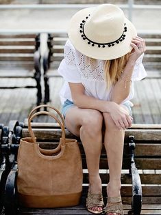 Ohhhh yes, this amazing tote bag is currently 40% off, making it under $50!! Oh and my hat was restocked. So much goodness in 1 picture! #MyShopStyle #ShopStyle Straw Panama Hat, Panama Hat, Panama, Cowboy Hats, Tote Bags, Fashion Looks, Straw