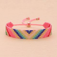 a colorful bracelet with beads on it