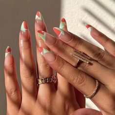 Shipping: Worldwide Express Shipping AvailableDelivery time: 7-15Days Fast ShippingReturns: Fast refund, 100% Money Back Guarantee. Nails And Rings, Fake Nails Long, Dunhuang, Nagel Tips, Colorful Nails, Fake Nails With Glue, Round Nails, Nail Patterns, Stick On Nails