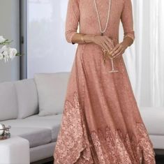 New Without Tags Soft Surroundings Casablanca Coral Dust Eyelet Lace Maxi Dress **Dress Has Original "Dye" Tag, But Not Store Tag.** Size X-Small Petite Length: 47.5" From Back Chest: 16.5" From Armpit To Armpit, Lying Flat Waist: 14" Across, Lying Flat 100% Cotton Clothes Color Combinations, Casablanca Dress, Denim Duster, High Fashion Clothing, Soft Surroundings Dresses, Queen Fashion, Mother Of Groom Dresses, Mother Of Groom, Long Dress Casual