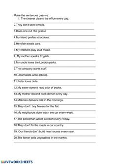 the worksheet for making sentences in english