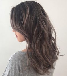 60 Shades of Gray: Silver and White Highlights for Eternal Youth Ash Brown Hair Color, Brown Hair Shades, Ash Brown Hair, Ash Hair Color, Dark Hair With Highlights, Hair Color Light Brown