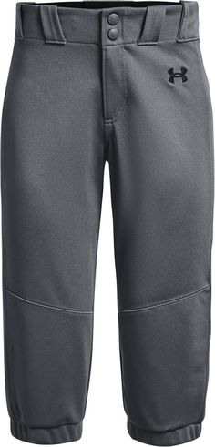 the under armour baseball pant is shown in grey