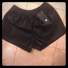 Brand New, Black Vegan Leather Shorts. Super Cute Dresses Up With A Pair Of Nice Heels Or Dressed Down With Cute Flats Or Sneakers. Fits A Small/Medium Depending On How You Want To Wear It. Black Shorts For Night Out In Fall, Casual Faux Leather Shorts For Going Out, Casual Faux Leather Shorts For Night Out, Black Casual Shorts For Going Out, Casual Black Shorts For Going Out, Casual Black Shorts For Date Night, Black Leathwr Shorts, Edgy Fitted Leather Shorts, Leather High-waisted Shorts With Belt Loops