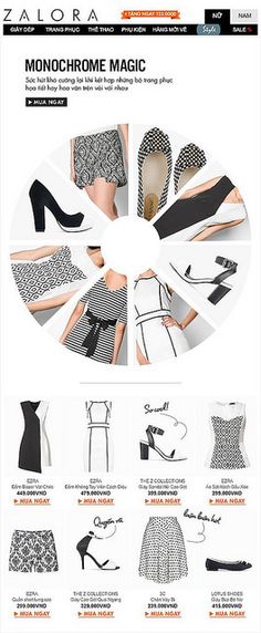 an image of the website design for fashion house monochromemagic, which is designed to