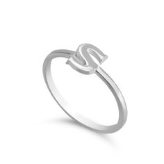 This Stackable Initial Ring is the new trend and unique gift idea. This is the perfect gift for mothers day, wedding, anniversary, birthday, graduate student etc. we made this ring from 0.925 sterling silver or brass with gold, rose gold and silver finish.  ✅ INFO ABOUT THIS ITEM: Material: Sterling Silver 925 / Gold Finish Over Sterling Silver 925 / Rose Gold Finish Over Sterling Silver 925 / Silver Finish Over Brass / Gold Finish Over Brass / Rose Gold Finish Over Brass ✅ CUSTOMIZATION INSTRUC Minimalist Silver Monogram Ring, Minimalist Monogram Silver Ring, Elegant Personalized Silver Initial Ring, Mother's Day Silver Initial Ring, Sterling Silver Stackable Initial Rings For Anniversary, Silver Stackable Initials Rings For Promise, Minimalist White Sterling Silver Initial Ring, Minimalist Monogram Ring As Gift, Minimalist Monogram Rings As Gift