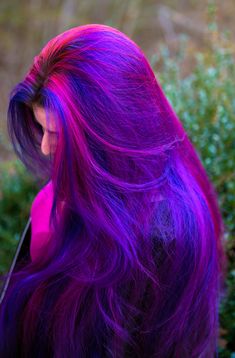 Galaxy Hair, Hair Color Crazy, Bright Hair, Hair Dye Colors, Mermaid Hair, Rainbow Hair, Cool Hair Color, Grunge Hair, Crazy Hair