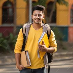 Premium Photo | Young indian college boy holding backpack and books and giving happy expression College Boy, Workplace Rules, Laptop Wallpaper Quotes, College Boys, Student Photo, Muslim Book, Backpacks, Books