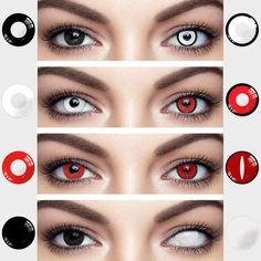 Material: HEMACertification: CEExternal Testing Certification: ceItem Type: Color Contact LensesModel Number: cosplayPackage Quantity: Two PiecesContact Lenses Type: Yearly DisposableDiameter (mm): 14.50mmThickness(mm): 0.04-0.06 mmNumber of Pieces:... Vampire Contacts, Eye Shape Makeup, Vampire Ball, Contact Lenses Case, Cosplay Fashion, Eye Lenses, Irritated Eye, Kei Visual