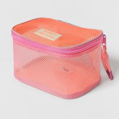 Multi-Colored Mesh Pouch. Main Compartment With Zip Closure. Handle. Height X Length Width: 3.9 X 7.9 X 5.9 Inches (10 20 15 Cm) Mesh Pouch, Playful Pink Bag With Zipper Pouch, Pink Playful Pouch Pencil Case, Star Wars Backpack, Kids Studs, Mickey Mouse Backpack, Ballet Kids, Ballet Bag, Zara Baby