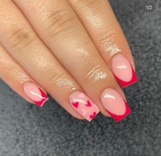 Holiday Acrylic Nails, Spring Acrylic Nails, Hello Nails, Ombre Acrylic Nails, Simple Gel Nails, Girly Acrylic Nails, French Acrylic Nails, Classy Acrylic Nails