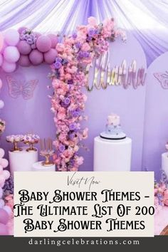 Visit Website Fun Baby Shower Themes, Spring Baby Shower Themes, Fall Baby Shower Themes, Themes Party, Winter Baby Shower Themes, Planning A Baby Shower, Baby Shower Party Themes