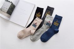 High Quality Colorful Men Socks, Made with 75% cotton, gorgeous color, very special design. Please visit my store, We have a lot of beautiful stuff. Any of the items: Buy 2 Get 10% off Buy 5 get 35% off Buy $25+ and get free shipping We Shipping With USPS First Class, And take 2-5 business day delivery Mens Embroidery Socks, Embroidery Socks, Soft Socks, Handmade Socks, Socks Christmas, Men Socks, Soft Sock, Novelty Socks, Sock Gifts