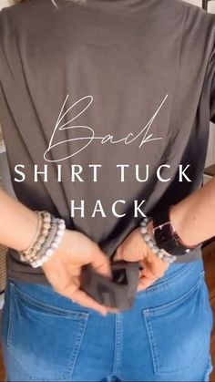 Mandy Sims✨Over 40 Health + Beauty on Instagram: "Because boxy is boring. I said what I said. 😁 #style #apparel #clothes #fashion #tshirt #outfit #instafashion #asthetics #trend #explorepage #mombod #hacks #tipsandtricks" Tucked In Shirt Outfit, Tshirt Hacks, Shirt Tuck, Tie A Shirt, Aesthetic Airplane, How To Wear Shirt, I Said What I Said, Shirt Knot, Oversize Tshirt Outfits