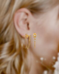 Chain studs are the earring of 2023 . . . . . #trendyearrings #earrings2023 #chainearrings #earringstuds #funearrings #goldearrings #diamondearrings #earringstack White Gold Earrings With Cable Chain, Elegant Linear Drop Earrings With Cable Chain, Cable Chain Earrings In Fine Jewelry Style, Elegant Dangle Linear Earrings With Cable Chain, Elegant Dangle Earrings With Cable Chain, Diamond Meaning, Red Carpet Affair, Gold Chain Earrings, Long Chain Earrings