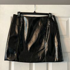 New No Tag H&m Fitted Party Mini Skirt, H&m Black Mini Skirt For Party, Black H&m Party Skirt, H&m Black Skirt For Night Out, Fitted Black Mini Skirt From H&m, Black Jean Skirt, Velvet Mini Skirt, Hm Skirt, Jean Mini Skirts