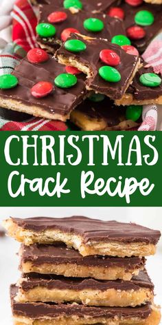 This Christmas Crack also known as Saltine Cracker Toffee Candy is a must make holiday dessert! The perfect salty, sweet, and crunchy toffee bark made with only 7 easy ingredients. Saltine Cracker Toffee, Christmas Candy Easy, Saltine Toffee, Toffee Candy, Cracker Toffee, Candy Recipes Homemade, Christmas Candy Recipes, Homemade Candies, Christmas Cooking